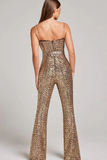 Sparkle Sequins Jumpsuit With Belt