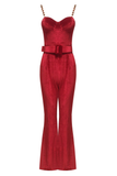 Red velvet Harley Jumpsuit