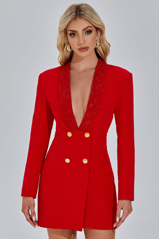 Wynter Red Blazer
