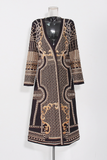 Hand-Embroidered Pearl Long Coat
