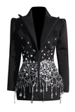 Dali Surreal Black Blazer Dress