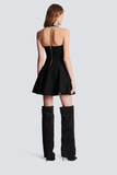 Embellished Halter Mini Dress