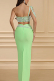 Diamond-studded Mermaid Skirt