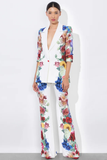 Boyfriend Blazer Garden Brunch Off White