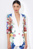 Boyfriend Blazer Garden Brunch Off White