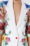 Boyfriend Blazer Garden Brunch Off White