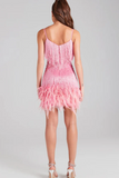 Tassel Feather Stitching Dress