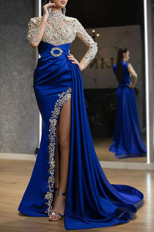 Beaded Sequins Robes Prom