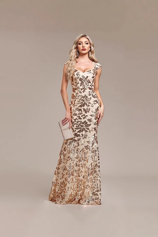 Gold Sequin Gown
