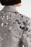 Embellished Wool Blazer
