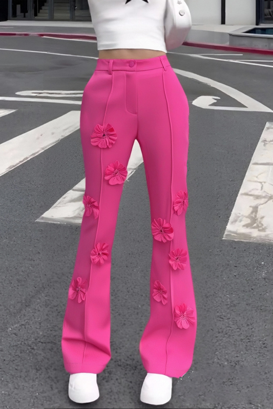 Floral Patchwork Pink Pant