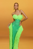 Strapless Rhinestone Tulle Set