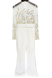Mesh Splicing Sequin Diamonds Jumpsuit