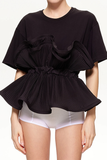 Ruffled T-shirt