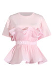Ruffled T-shirt
