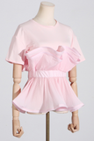 Ruffled T-shirt