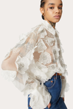 Embroidered Organza Shirt