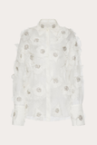 Embroidered Organza Shirt