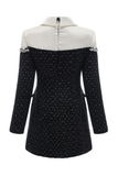 Faux Pearl Tweed Mini Dress