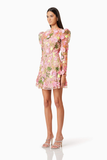 A-line Floral Mini Dress