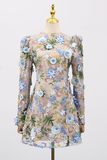 A-line Floral Mini Dress