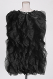 Tiered Ruffles Mesh Dress
