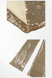 Gold Halter Sequin Jumpsuit