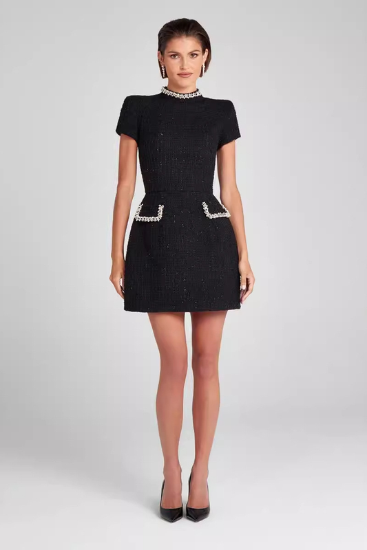 Slim Fit Short Sleeve Mini Dress