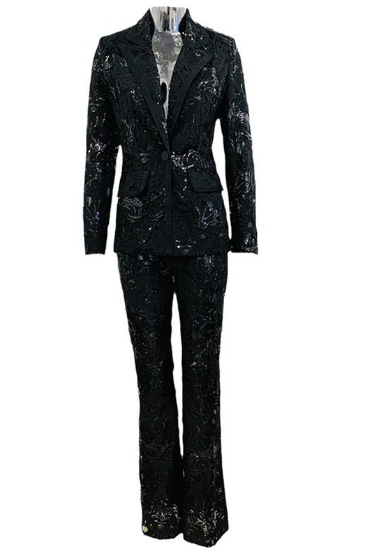 Piper White Blazer Set