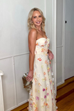 Yellow Strapless Maxi Dress