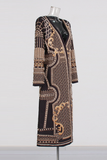 Hand-Embroidered Pearl Long Coat