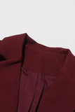 Asymmetrical design Scarf Lapel Blazer