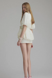 Elliatt 3D Floral Pleated Mini Dress