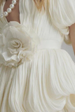 Elliatt 3D Floral Pleated Mini Dress