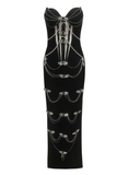 Black Jeweled Evening Gown