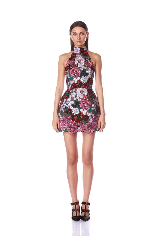 Pink Multi Mini Dress