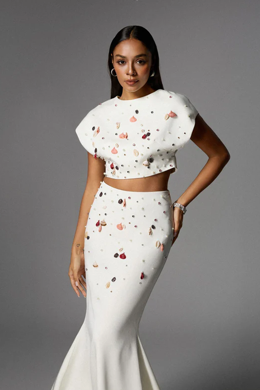 Seashell Pearl Skirt Set