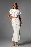 Seashell Pearl Skirt Set
