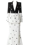 Long Sleeve Sequin Two Piece Midi Set