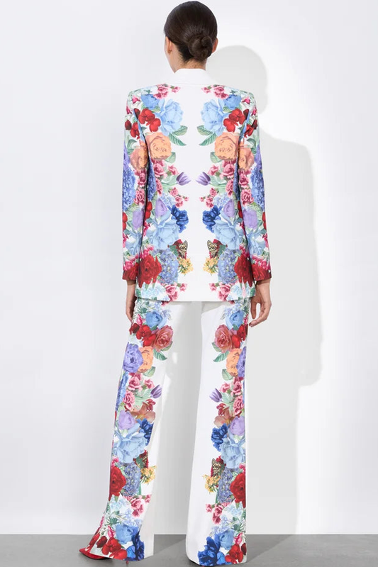 Boyfriend Blazer Garden Brunch Off White