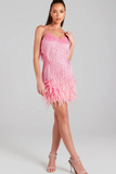 Tassel Feather Stitching Dress
