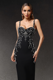 Sleeveless Diamond Bandage Maxi Dress
