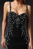 Sleeveless Diamond Bandage Maxi Dress
