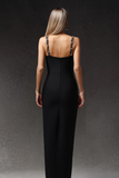 Sleeveless Diamond Bandage Maxi Dress