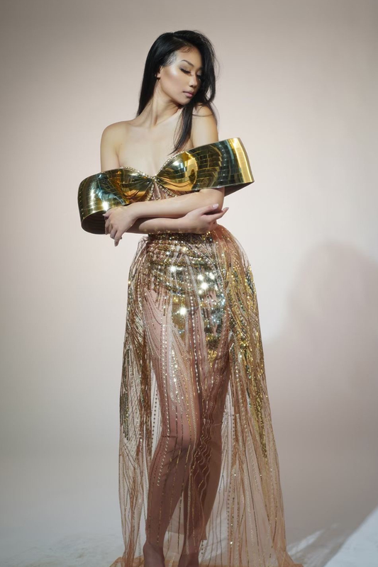 Majestic Golden Gown