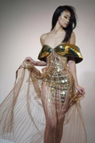 Majestic Golden Gown