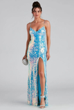 Open Back Long Prom Dress