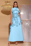Pretty Flower Bouquet Long Dress