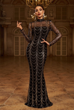 See-through Ripple Cocktail Dress
