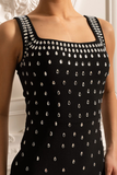 Sleeveless Crystal Bandage Maxi Dress